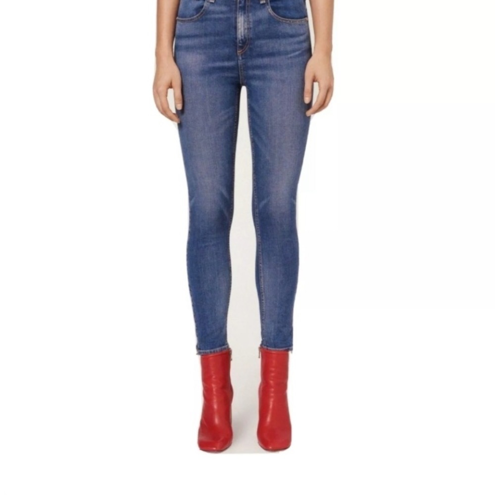 rag & bone O Ring Dive Capri skinny jeans hunter size 23